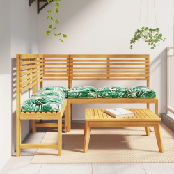 vidaXL Spilvens Lapa 6 pcs Lapu raksts 40 x 40 x 8 cm Oksforda audums