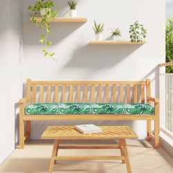 vidaXL Koka paletes spilvens Zaļš Lapu Raksts 180 x 40 x 8 cm