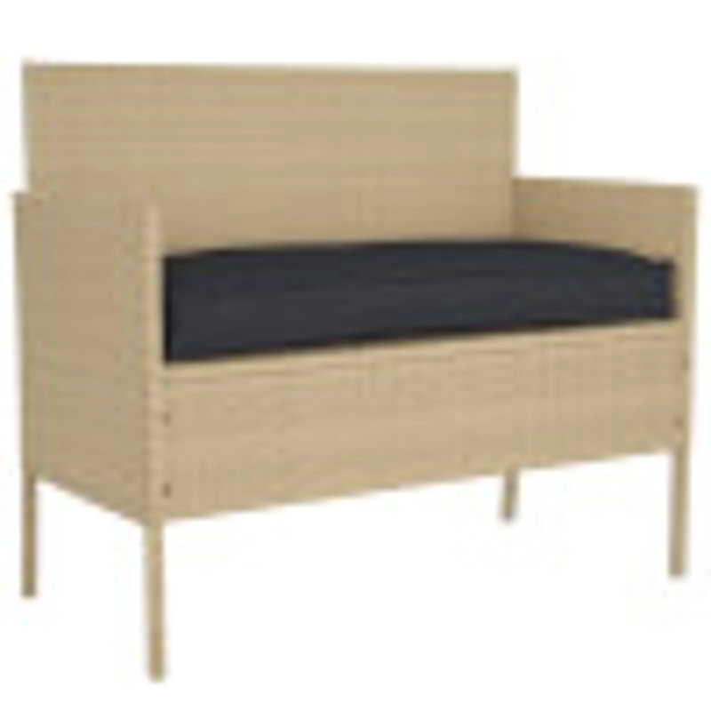 vidaXL Kastīšu spilvenu komplekts 2 pcs Melna 100 x 40 x 8 cm