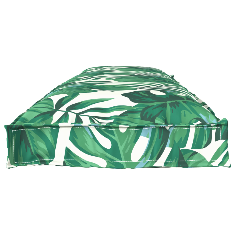 vidaXL Kastīšu spilvenu komplekts 2 pcs Lapu raksts 150 x 40 x 8 cm