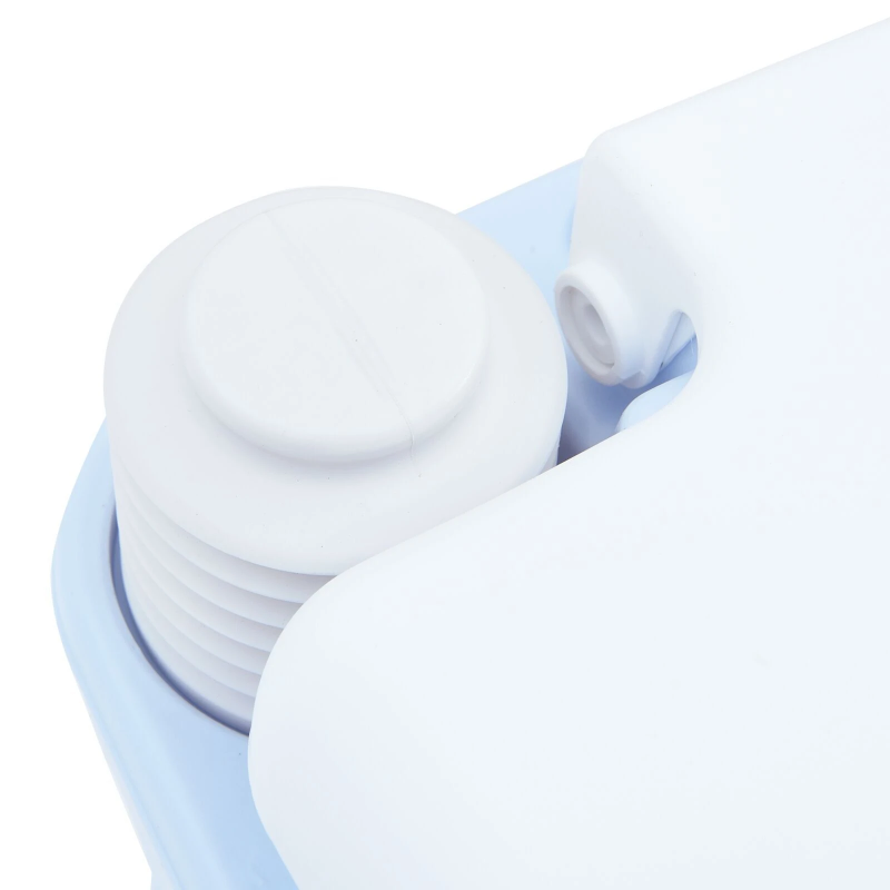 vidaXL Nometnes tualete Gaiši zilā un balta 41,5 x 36,5 x 42 cm