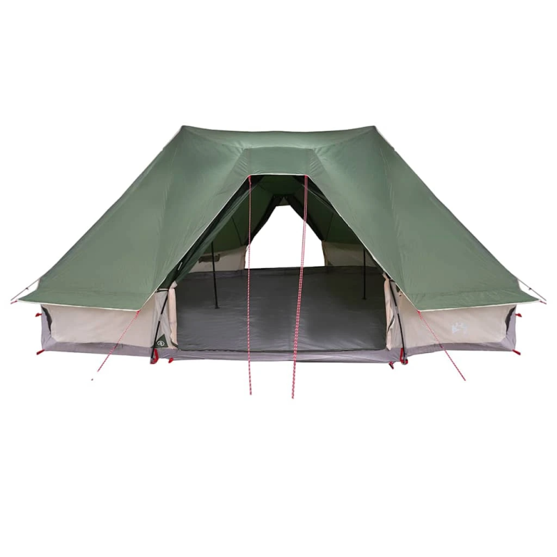 vidaXL Ģimenes Tipi Telts Tipi ar jumtu Zaļa 680 x 430 x 270 cm