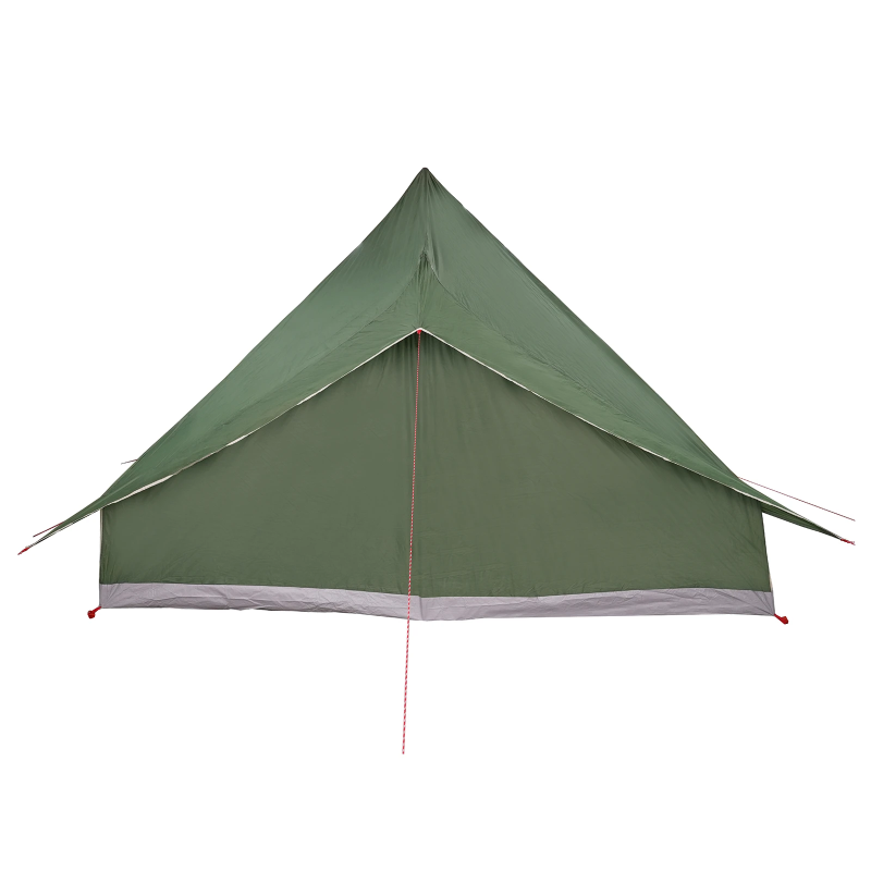 vidaXL Tipi telts ar jumtu Zaļa 364 x 281 x 257 cm tafta