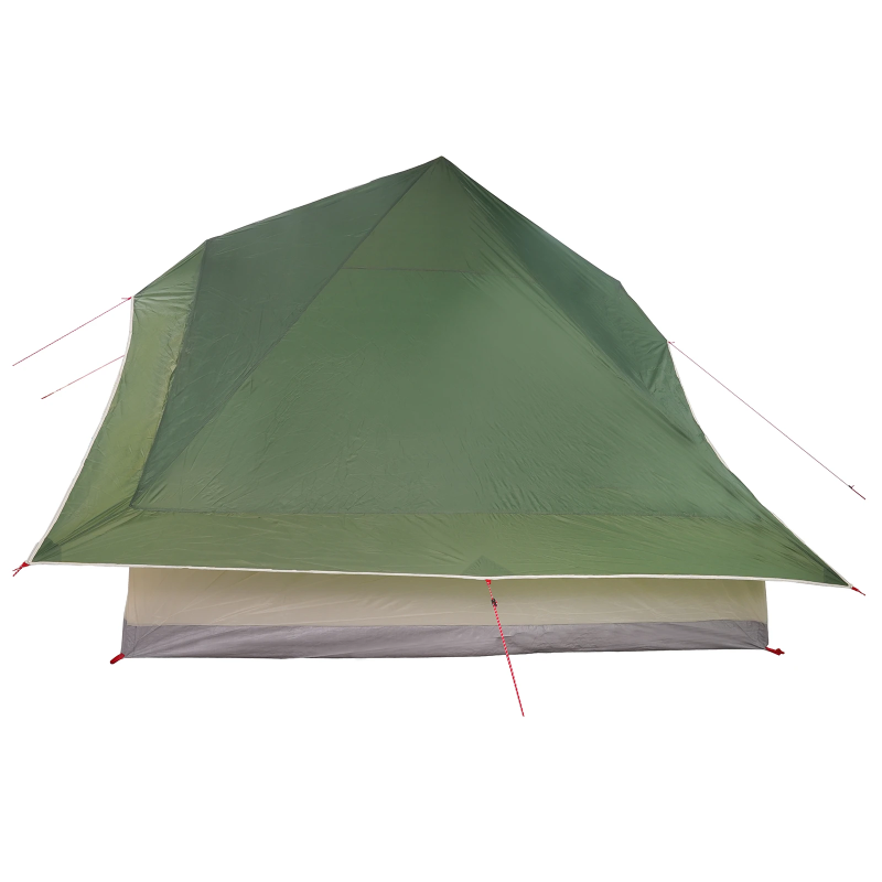 vidaXL Tipi telts ar jumtu Zaļa 364 x 281 x 257 cm tafta