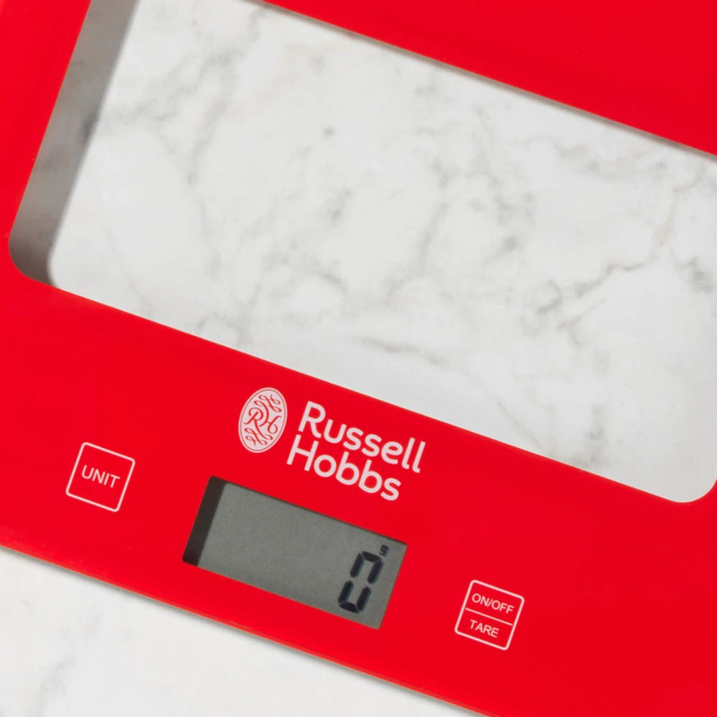 Russell Hobbs RH015711RAR Square digital scale 5kg red