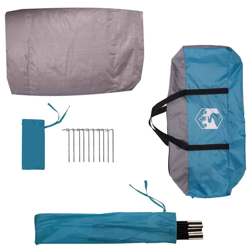 vidaXL Telts ar jumtu Zila 268 x 240 x 191 cm Poliesters