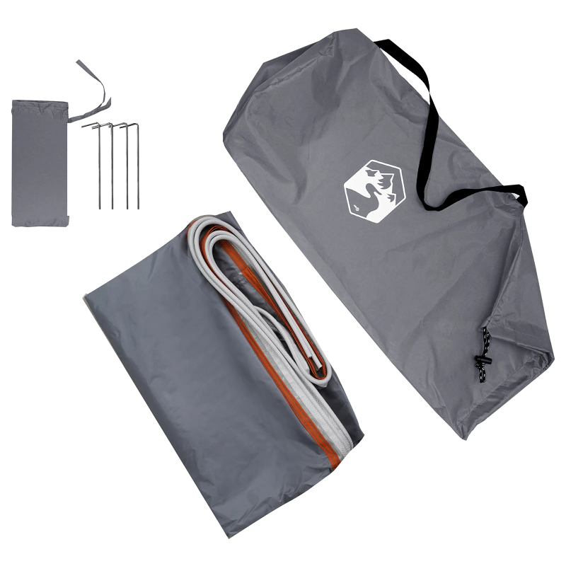 vidaXL Bagāžnieka telts Pelēka un oranža 190 x 150 x 185 cm tafta