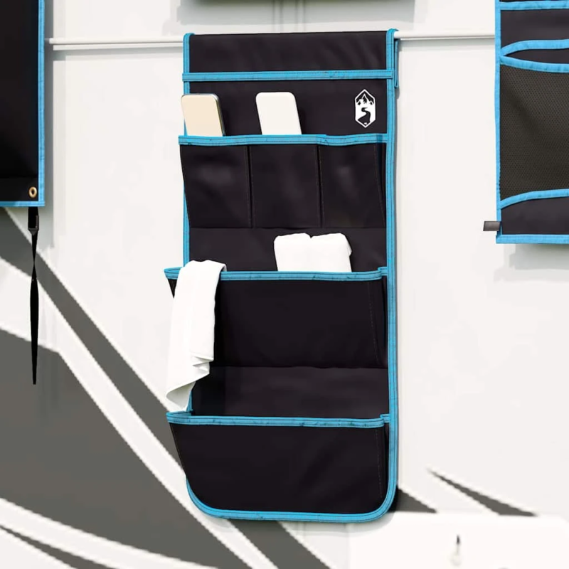 vidaXL Uzglabāšanas maisiņš ar uzglabāšanu Pelēka 66 x 40 cm oksforda