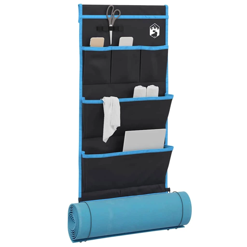 vidaXL Uzglabāšanas maisiņš Melna un zila 91 x 47,5 cm oksforda