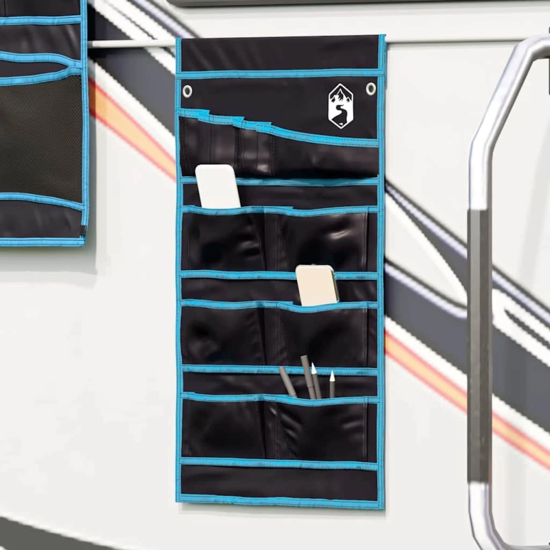 vidaXL Uzglabāšanas maisiņš Melna un zila 63,5 x 40 cm oksforda