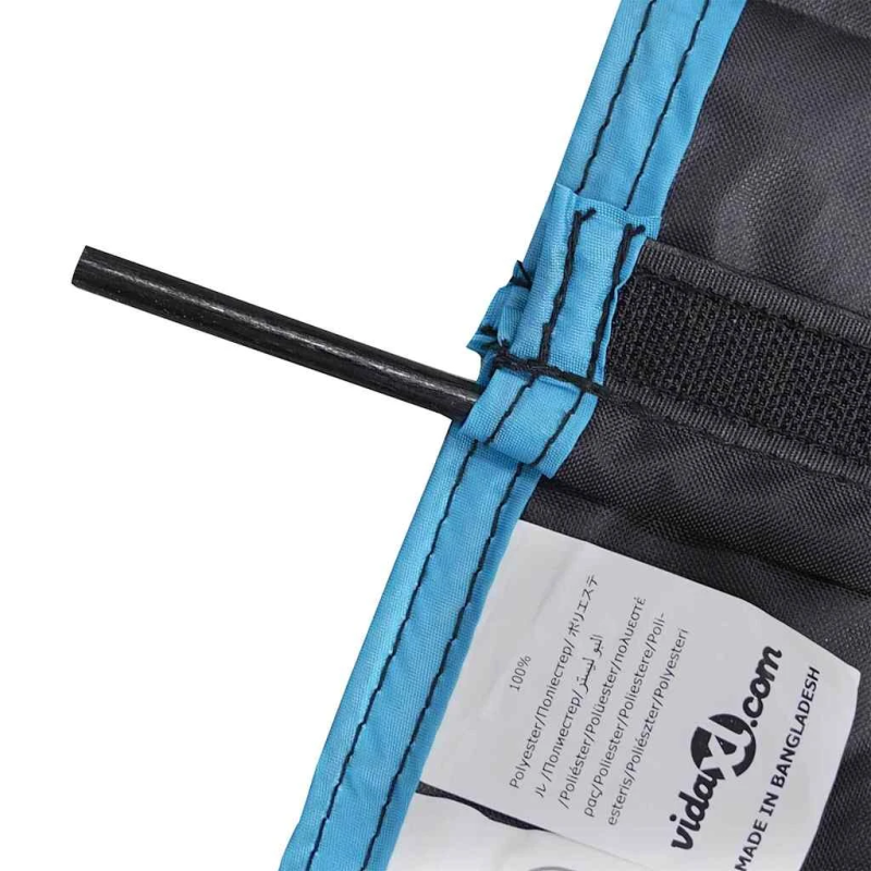 vidaXL Uzglabāšanas maisiņš Melna un zila 63,5 x 40 cm oksforda