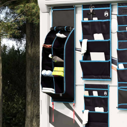 vidaXL Uzglabāšanas maisiņš Melna un zila 140 x 43 cm oksforda