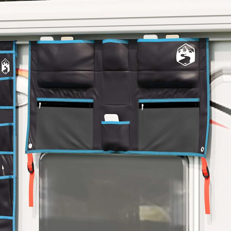 vidaXL Uzglabāšanas maisiņš Melna un zila 98 x 47 cm oksforda