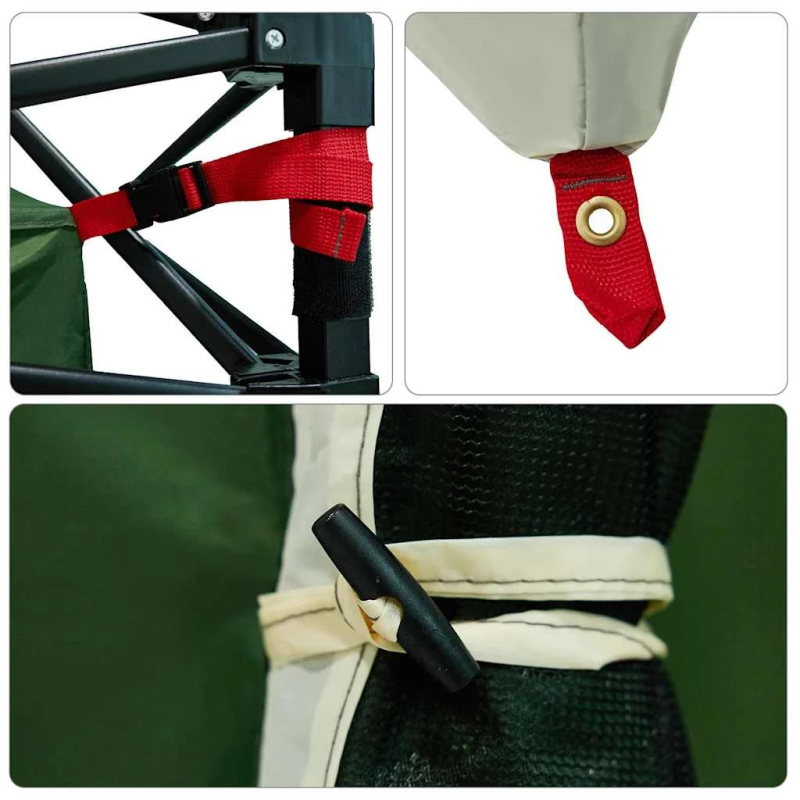 vidaXL Iekšējā telts ar jumtu Zaļa 280 x 220 x 176 cm tafta