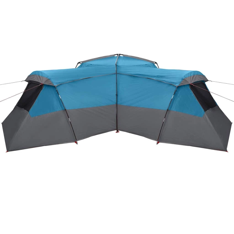 vidaXL Ģimenes telts ar jumtu Zila 833 x 585 x 216 cm tafta