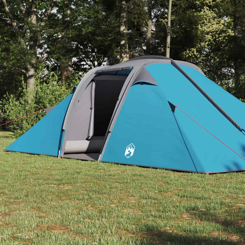 vidaXL Tuneļa telts ar jumtu Zila 510 x 240 x 156 cm tafta