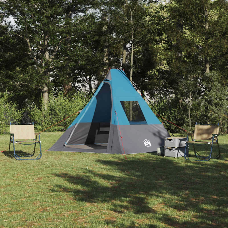 vidaXL Tipi telts ar jumtu Zila 383 x 338 x 217 cm tafta