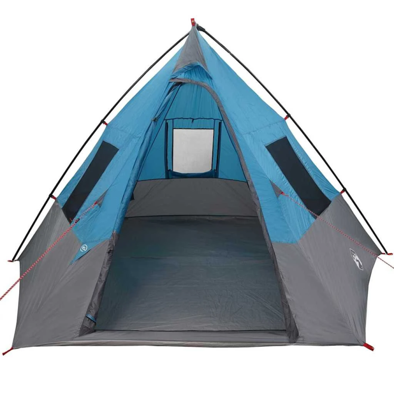 vidaXL Tipi telts ar jumtu Zila 383 x 338 x 217 cm tafta