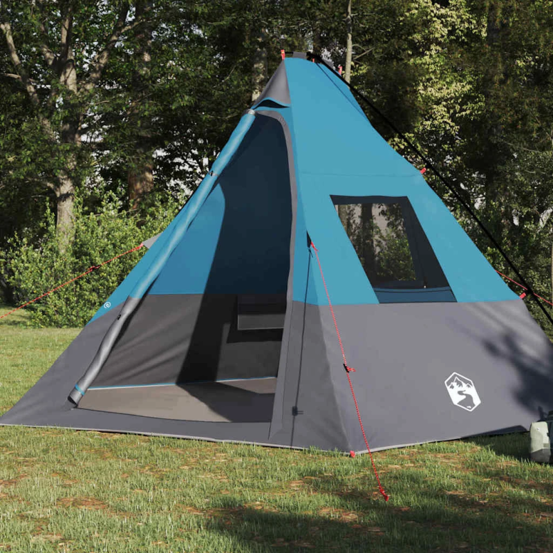 vidaXL Tipi telts ar jumtu Zila 383 x 338 x 217 cm tafta