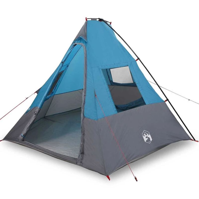 vidaXL Tipi telts ar jumtu Zila 383 x 338 x 217 cm tafta