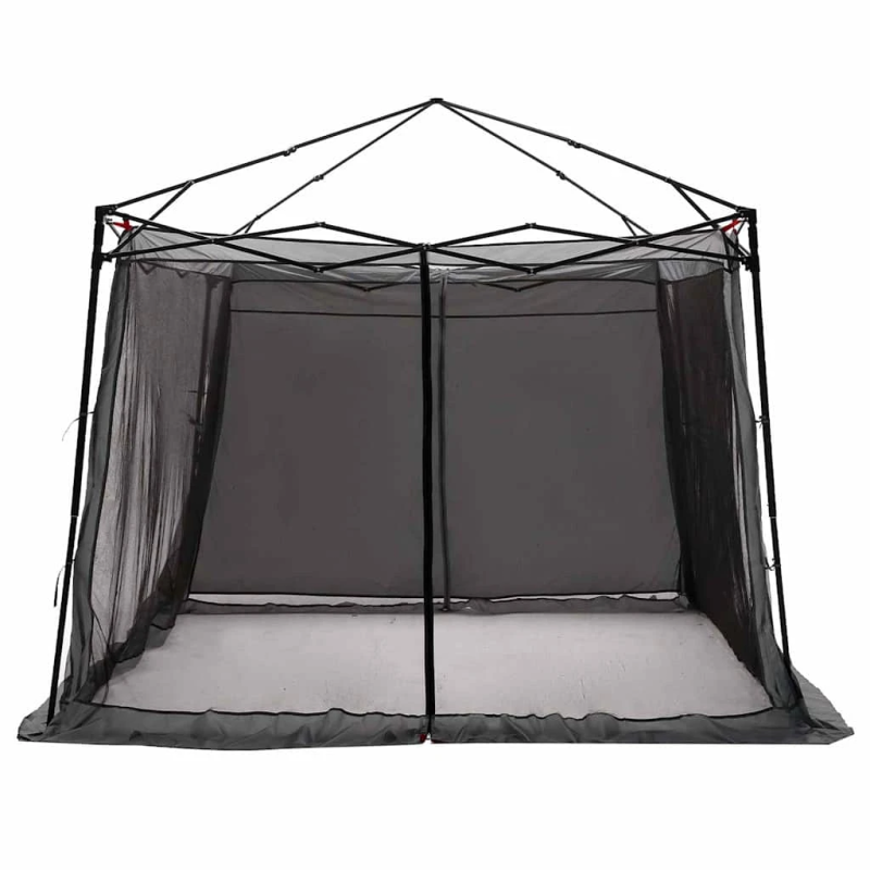 vidaXL Iekšējā telts Pelēka un oranža 303 x 303 x 196 cm tafta