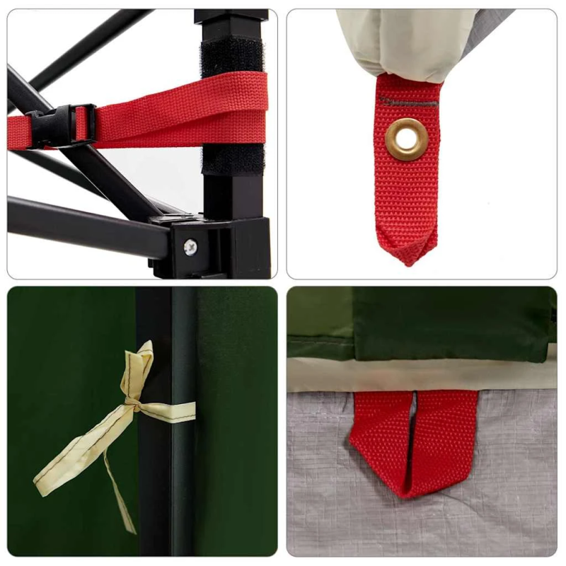 vidaXL Iekšējā telts ar jumtu Zaļa 291 x 291 x 240 cm tafta