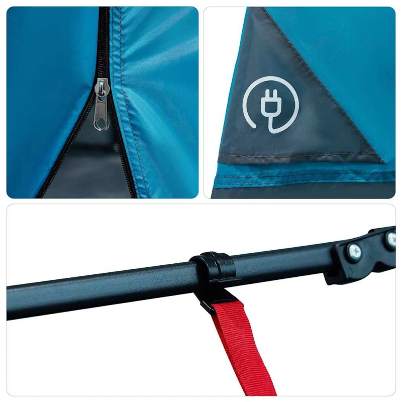 vidaXL Iekšējā telts ar jumtu Zila 291 x 291 x 240 cm tafta