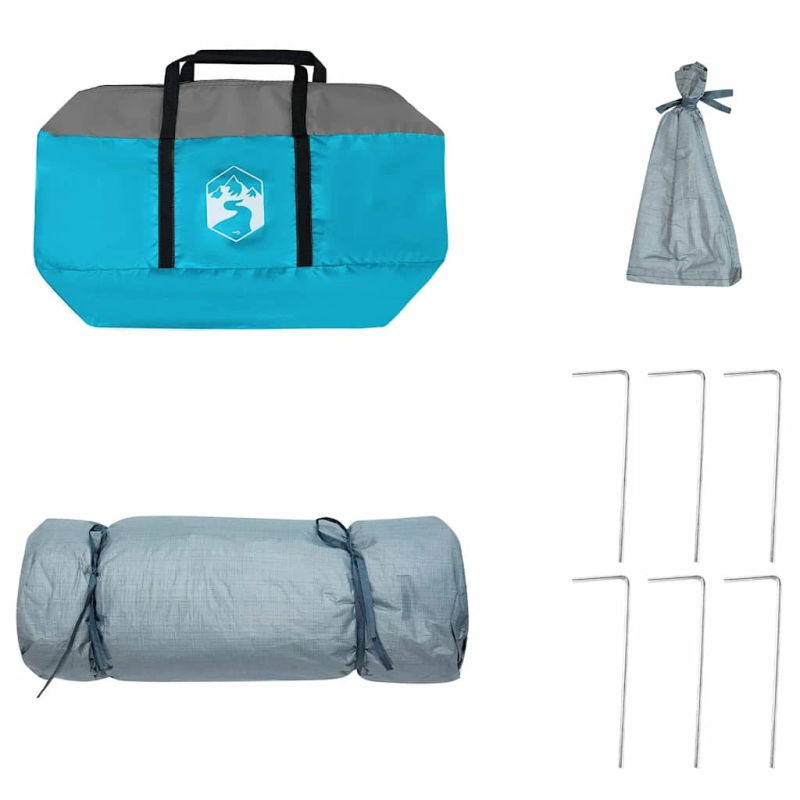 vidaXL Iekšējā telts ar jumtu Zila 291 x 291 x 240 cm tafta