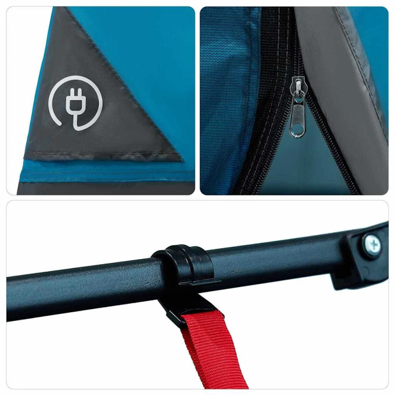 vidaXL Iekšējā telts ar jumtu Zila 520 x 520 x 190 cm tafta