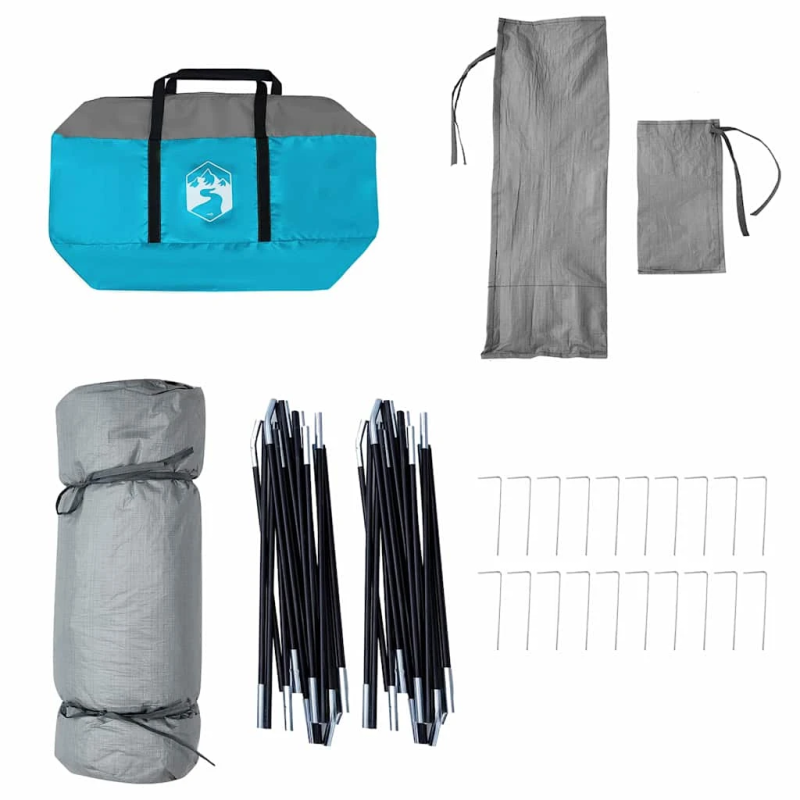 vidaXL Iekšējā telts ar jumtu Zila 520 x 520 x 190 cm tafta