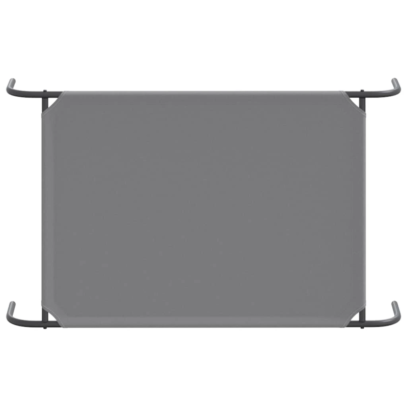 vidaXL Paaugstināta suņu gulta pelēka 110x65x20 cm Oksfordas audums