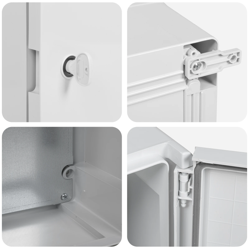 vidaXL Kontroles skapis Pelēka 47 x 20 x 60 cm ABS plastmasa