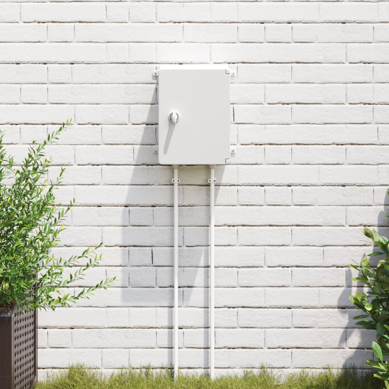 vidaXL Kontroles skapis Pelēka 47 x 20 x 60 cm ABS plastmasa