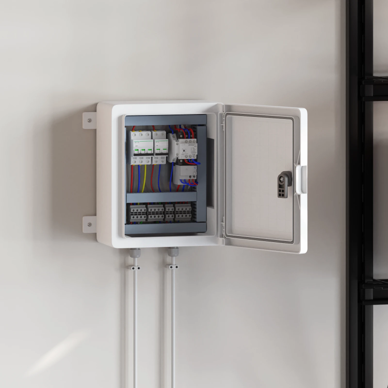 vidaXL Kontroles skapis Pelēka 47 x 20 x 60 cm ABS plastmasa