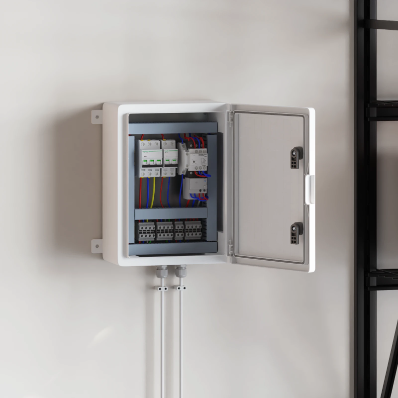 vidaXL Kontroles skapis Pelēka 47 x 20 x 60 cm ABS plastmasa