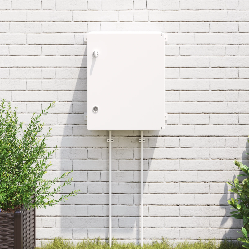 vidaXL Kontroles skapis Pelēka 47 x 20 x 60 cm ABS plastmasa