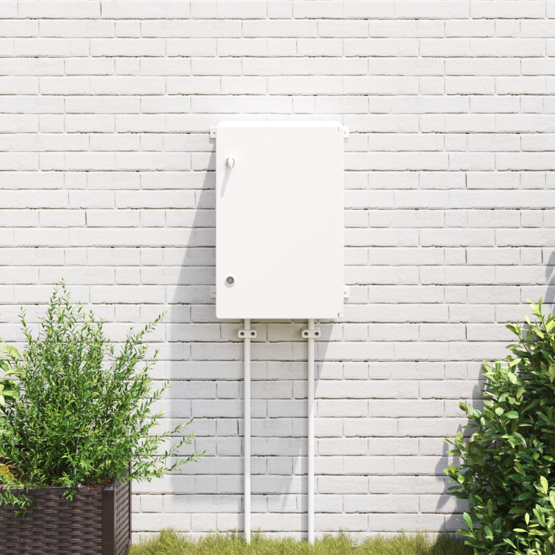 vidaXL Kontroles skapis Pelēka 47 x 20 x 60 cm ABS plastmasa