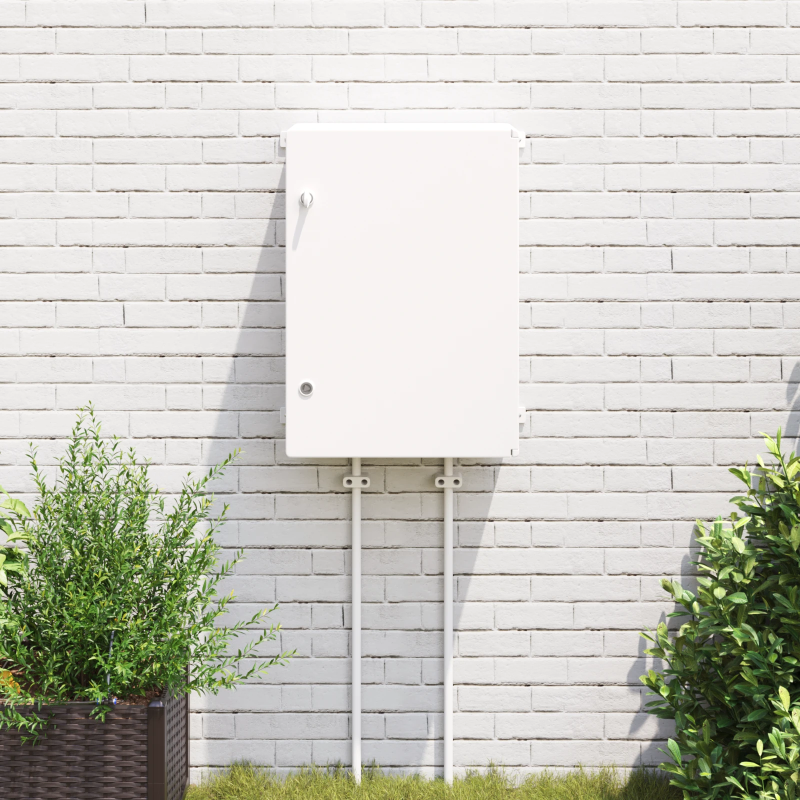 vidaXL Kontroles skapis Pelēka 47 x 20 x 60 cm ABS plastmasa