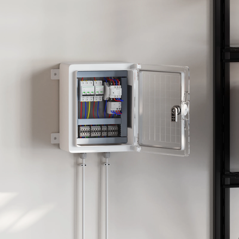 vidaXL Kontroles skapis Pelēka 47 x 20 x 60 cm ABS plastmasa