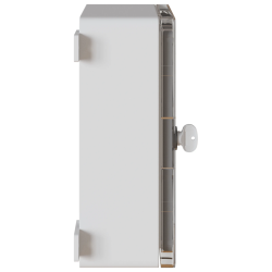 vidaXL Kontroles skapis Pelēka 47 x 20 x 60 cm ABS plastmasa