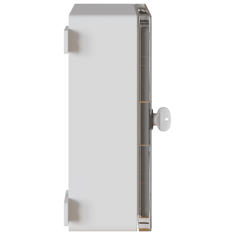 vidaXL Kontroles skapis Pelēka 25 x 15 x 35 cm ABS plastmasa