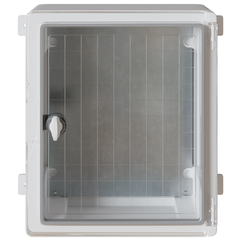 vidaXL Kontroles skapis Pelēka 30 x 16,5 x 35 cm ABS plastmasa