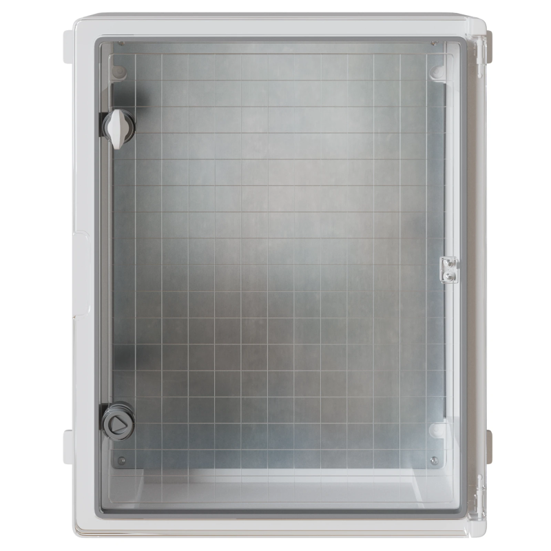 vidaXL Kontroles skapis Pelēka 40 x 17,5 x 50 cm ABS plastmasa