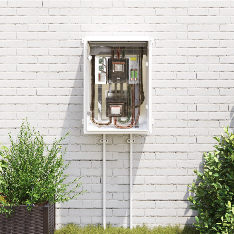 vidaXL Kontroles skapis Pelēka 50 x 24,5 x 70 cm ABS plastmasa