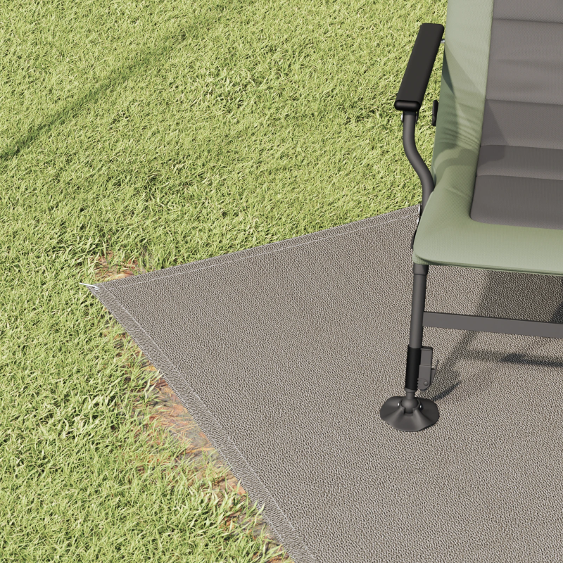 vidaXL Telts paklājs Gaiši pelēks 200 x 250 cm Polietilēns