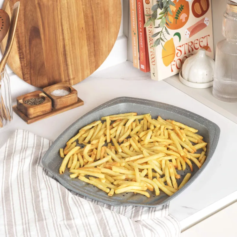 Salter BW08473G1EU7 Marblestone 38cm Chip Tray