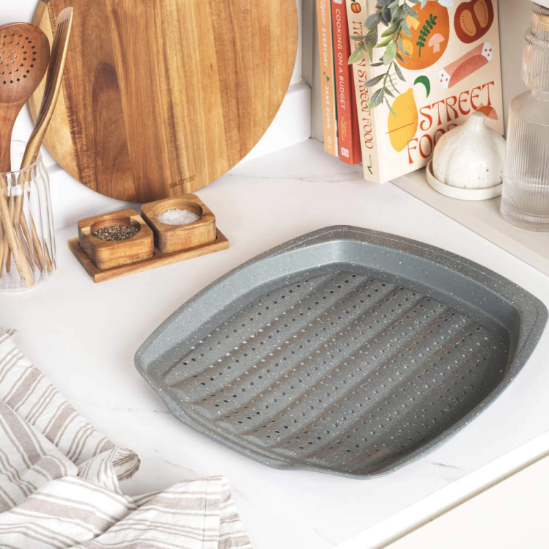 Salter BW08473G1EU7 Marblestone 38cm Chip Tray