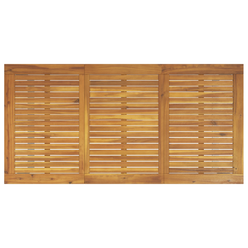 vidaXL Dārza ēdamais galds Pelēka 160 x 80 x 75 cm Cietā akācijas koks