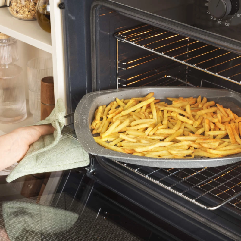 Salter BW08473G1EU7 Marblestone 38cm Chip Tray