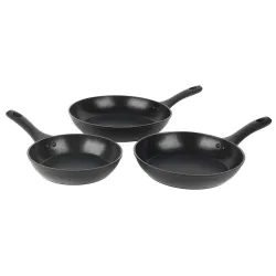 Salter BW08773 Geo Hex 3-Piece Fry Pan Set - 20-24-28cm